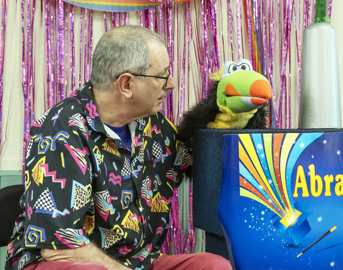 Silly puppet magic with Abracadabra Alex